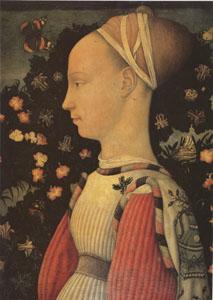 Antonio Puccio Called Pisanello Portrait of Ginevra d'Este (mk05) oil painting image